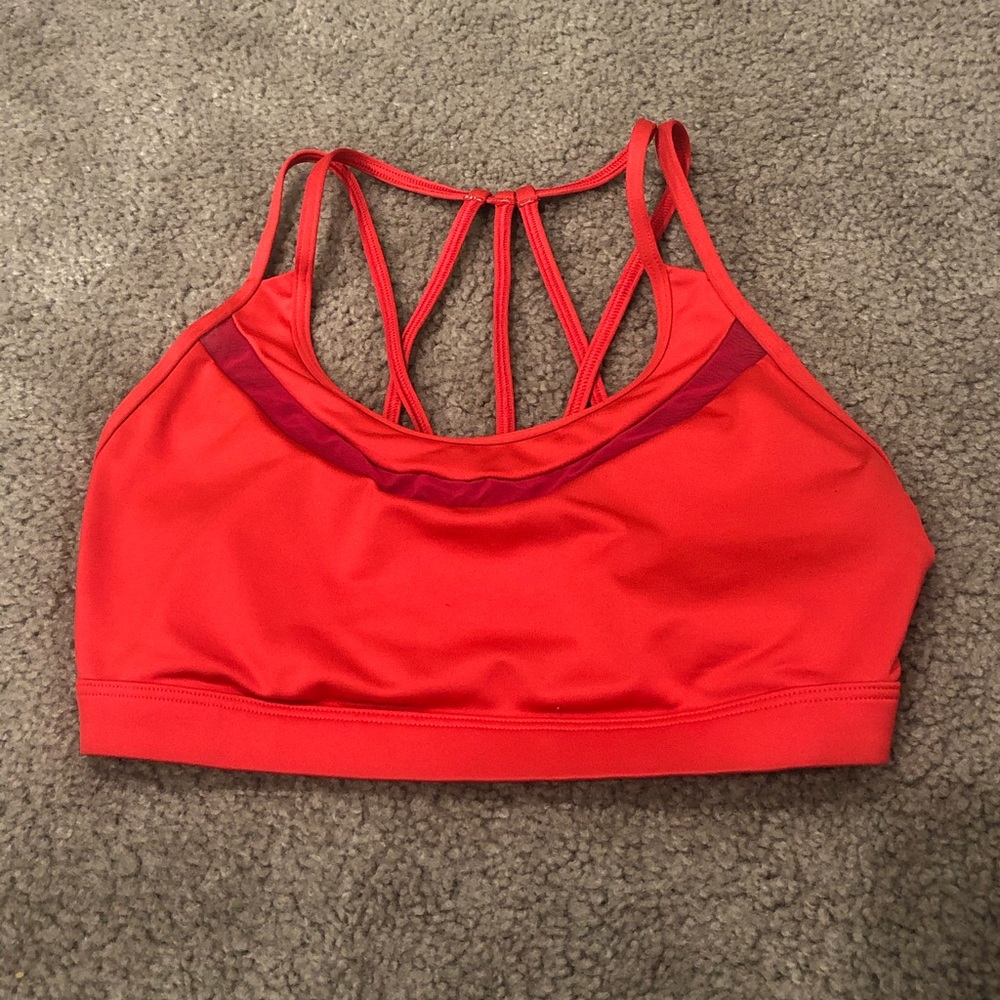 VS red sports bra